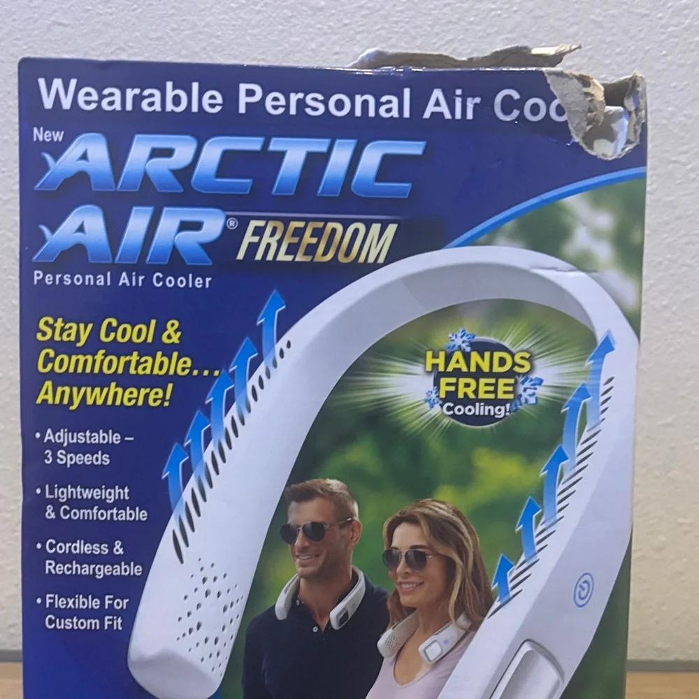 Freedom Wearable Personal Air Cooler - White